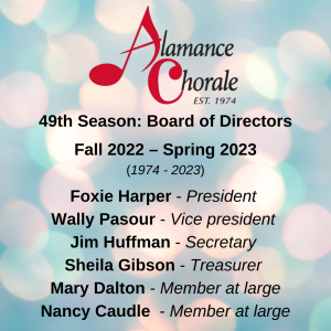49th Season Board of Directors, Fall 2022 - Spring 2023, (1974-2023)